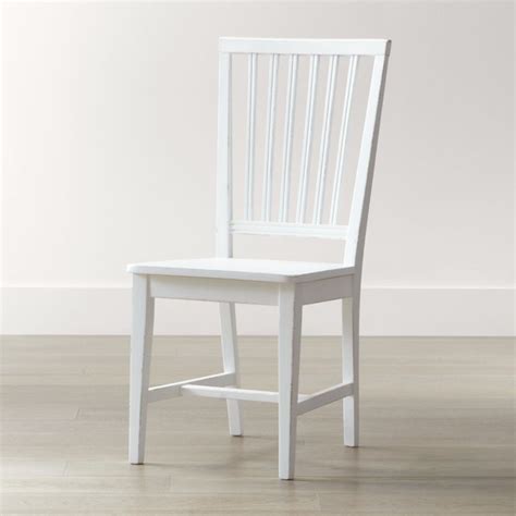 crate and barrel white chair